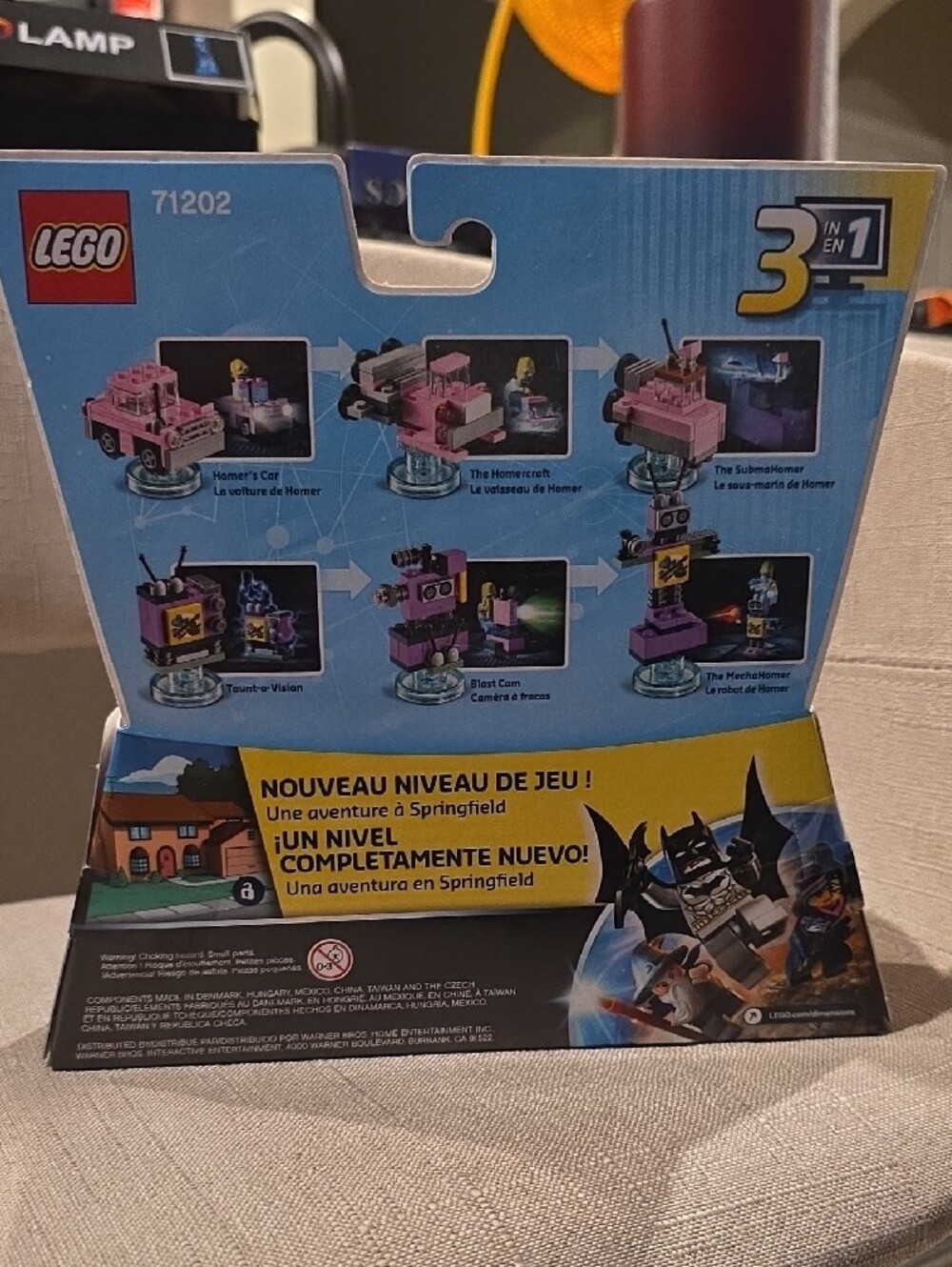 Lego Dimensions Homer Simpson Pack 71202  - Yellow & Pink - Picture 2 of 2